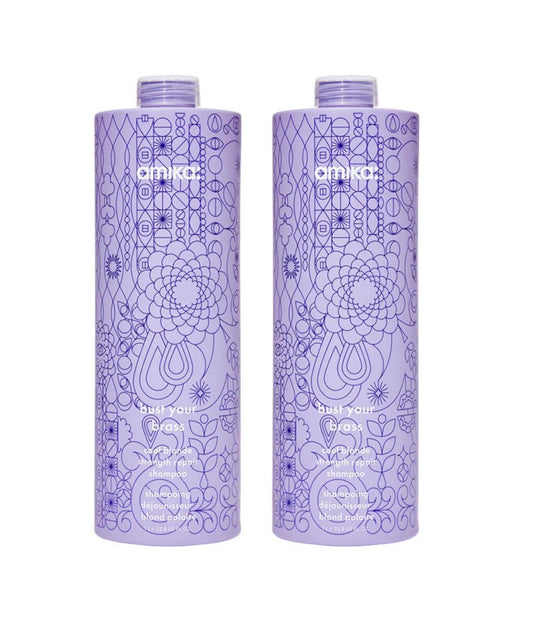 Amika Bust Your Brass Cool Blonde Repair Shampoo 1+1 50% Off