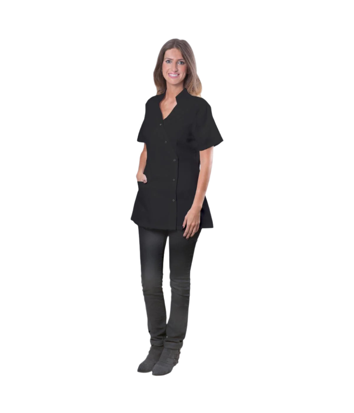 DA Stylish Spa Jacket Black - Medium