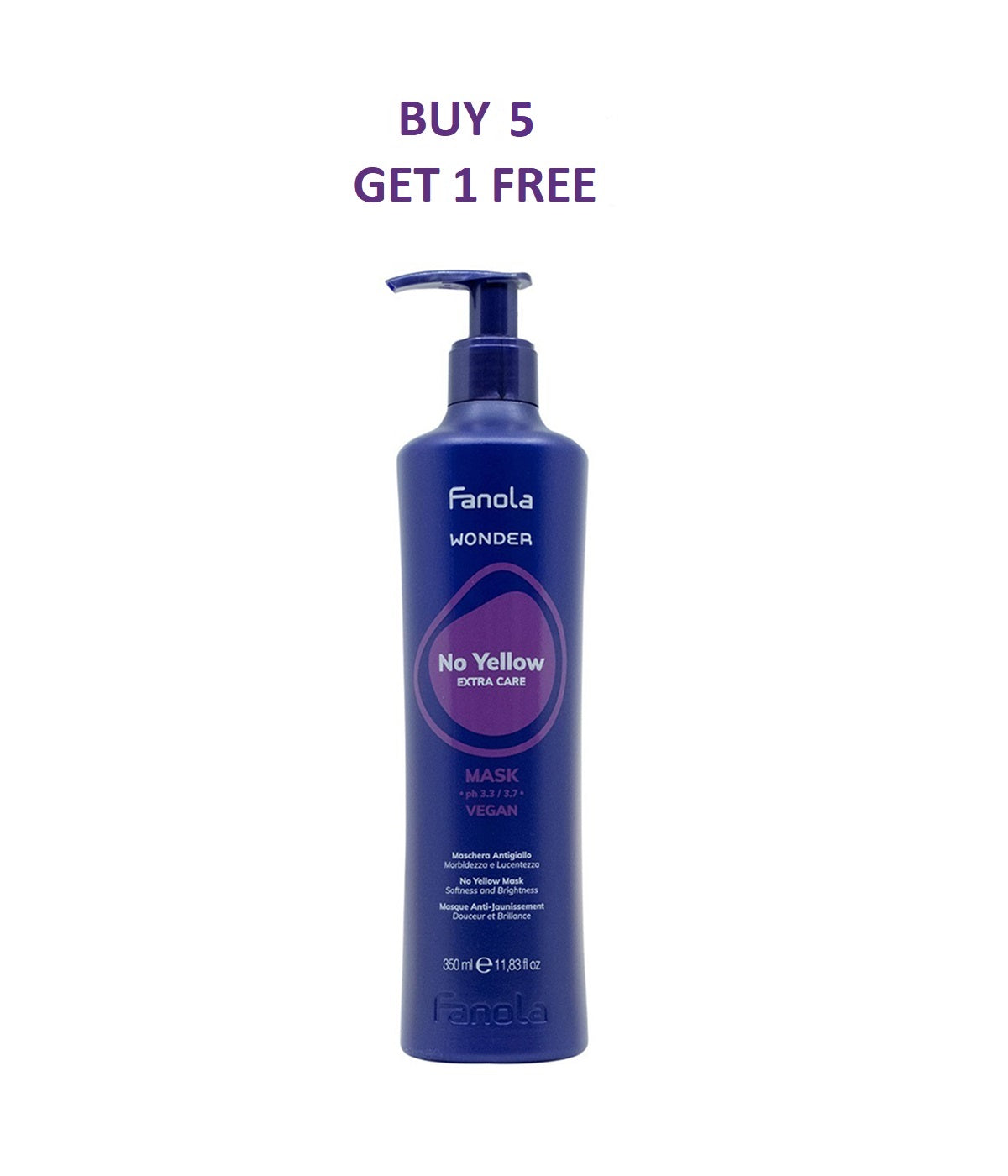 Fanola 5+1 Wonder Treatment No Yellow Mask 350ml