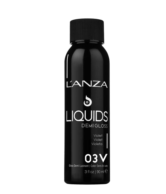 L'ANZA LIQUIDS Demi Gloss 03V Dark Violet Brown, 90mL