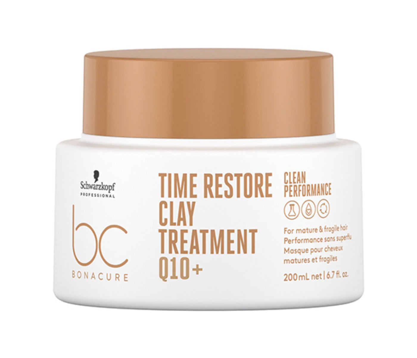 Schwarzkopf BC Bonacure Q10+ Time Restore Clay Treatment, 200mL