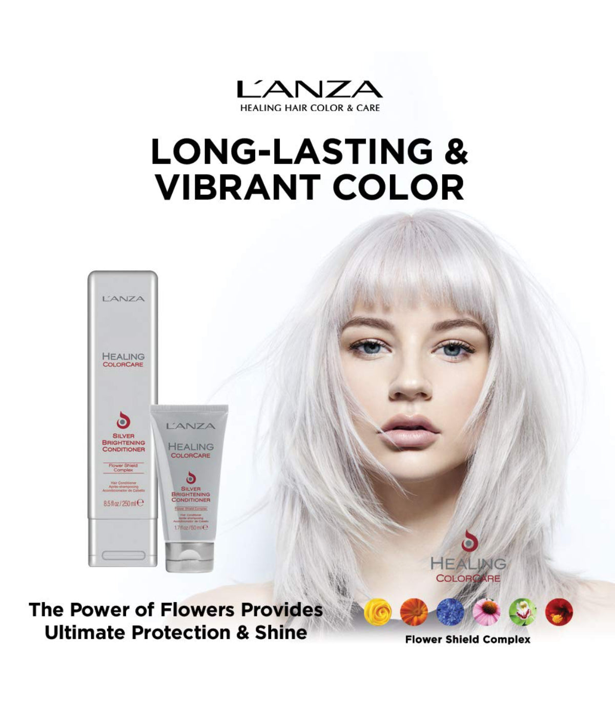 L'ANZA Healing ColorCare Silver Brightening Conditioner, 1L