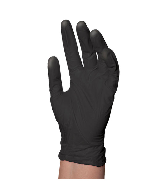 DA BP Black Satin Reusable Latex Gloves Large 10pc