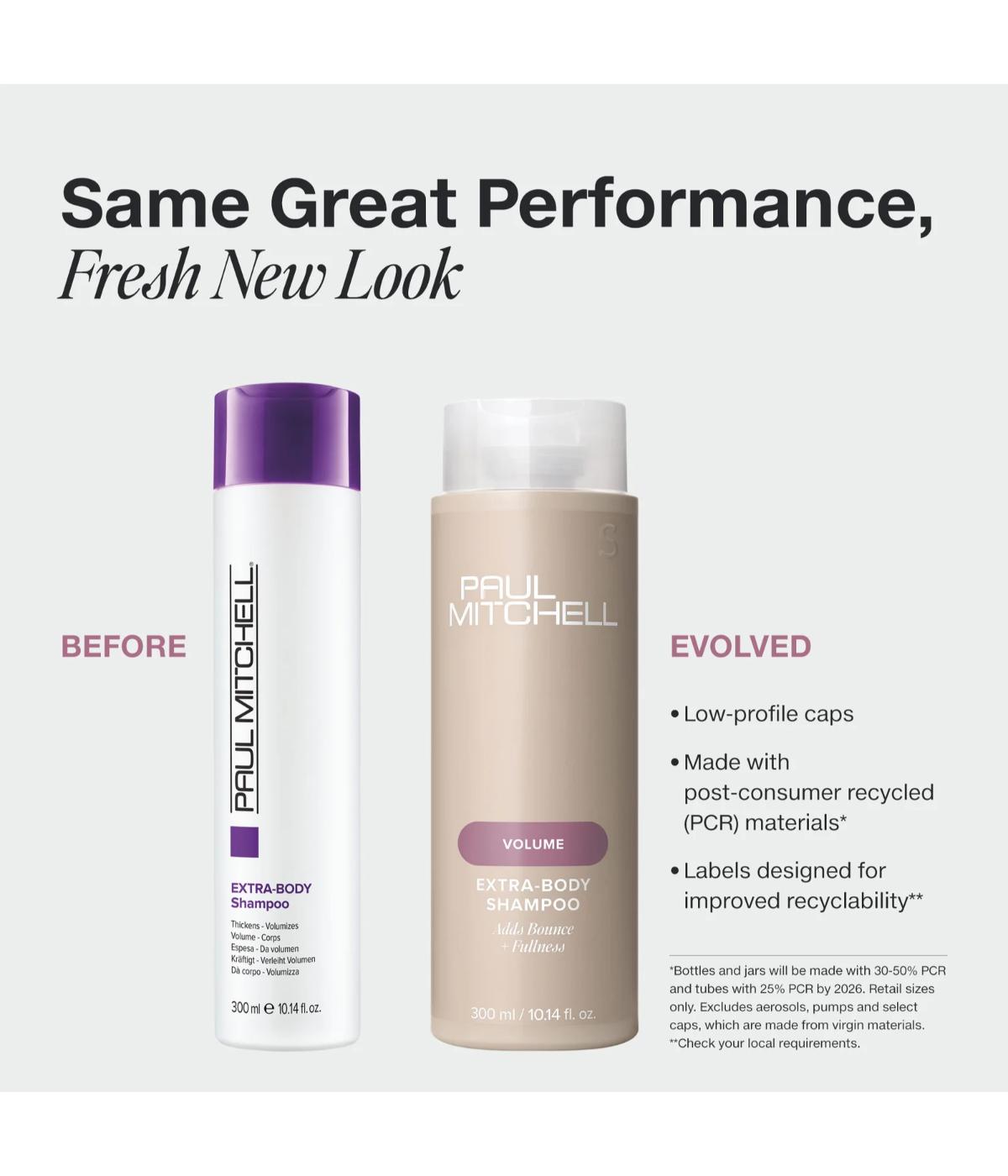 PM Extra-Body Shampoo 300ml (Restaged)