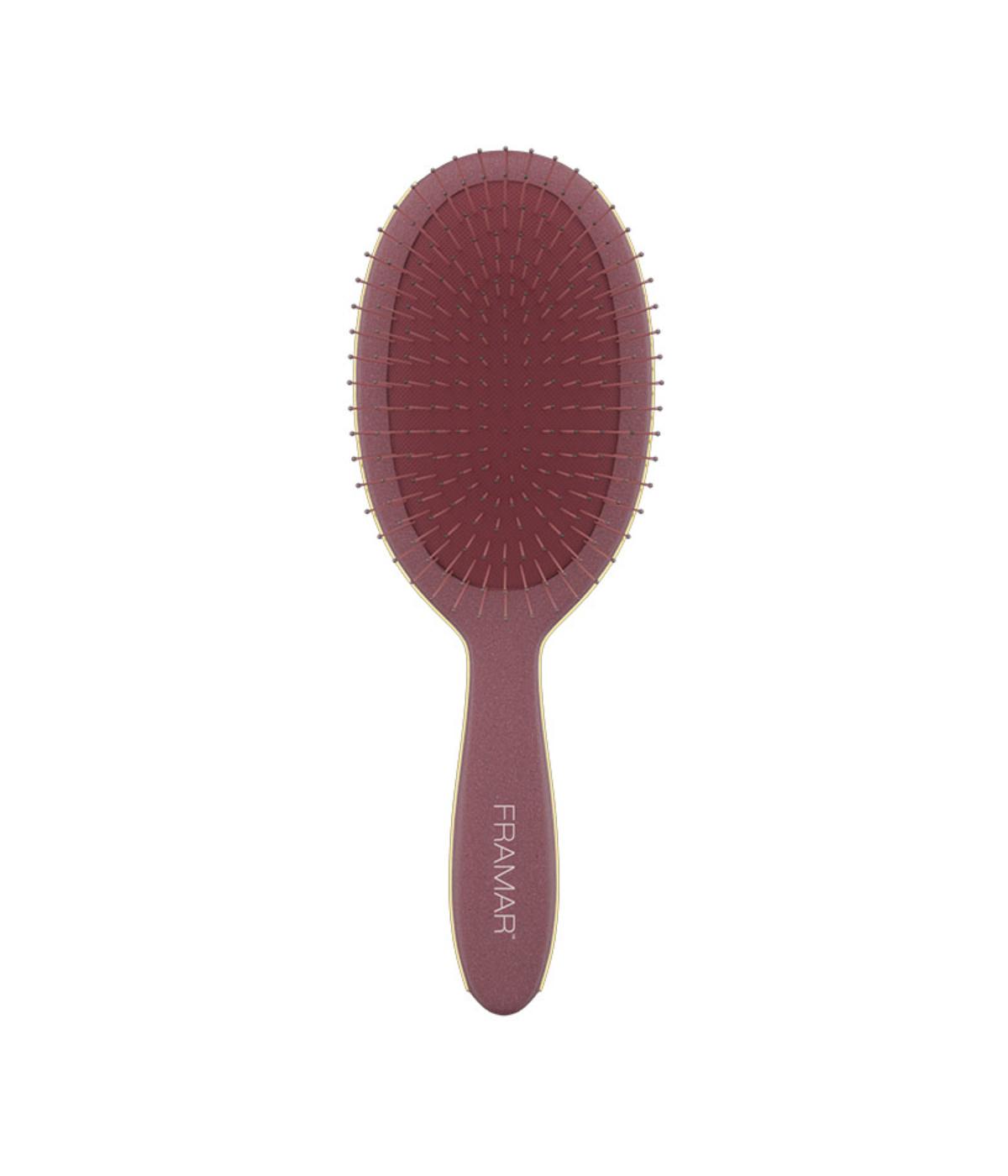 Fram Dark Academia Detangle Brush- Maroon SO24