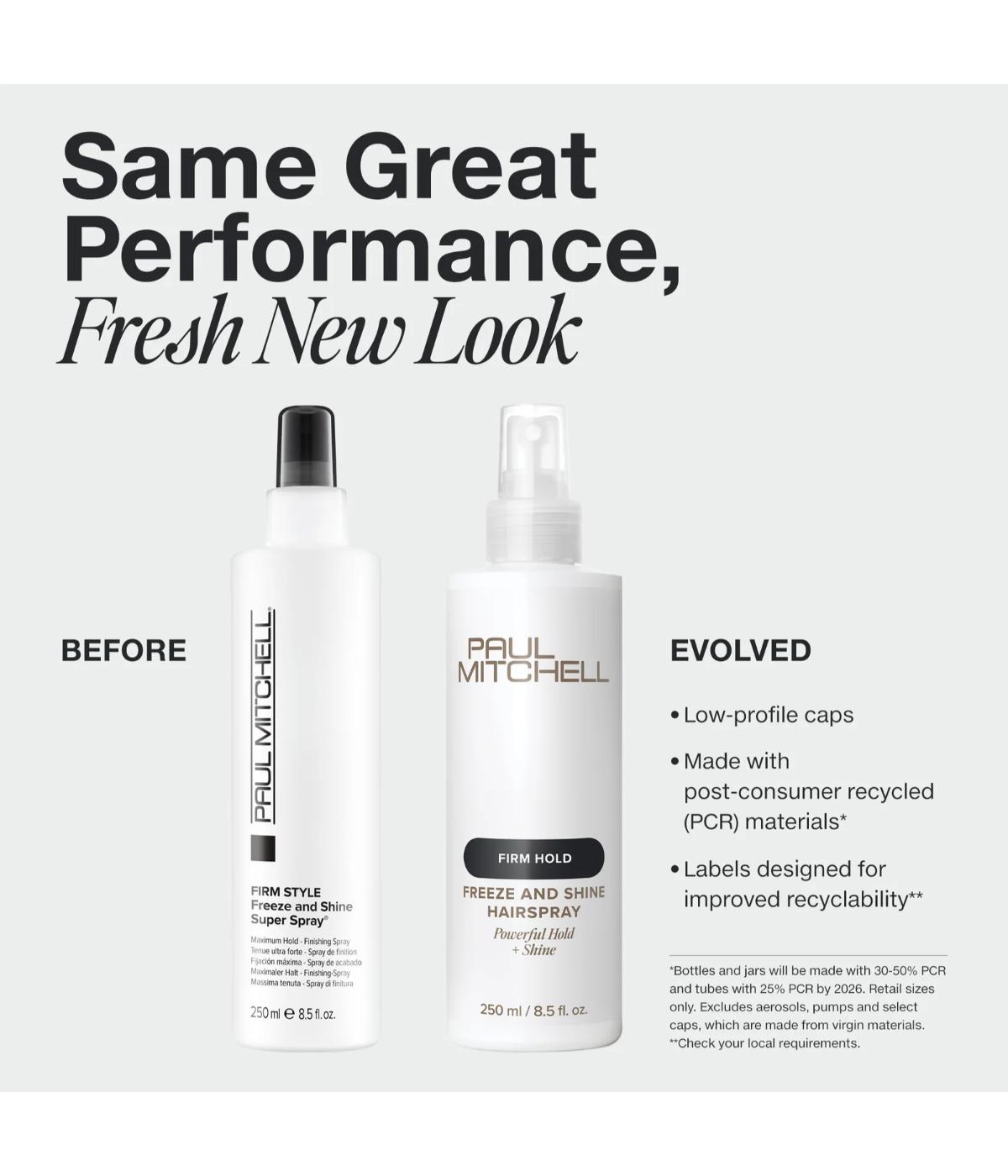 PM Freeze & Shine Hairspray 1L (Restaged)