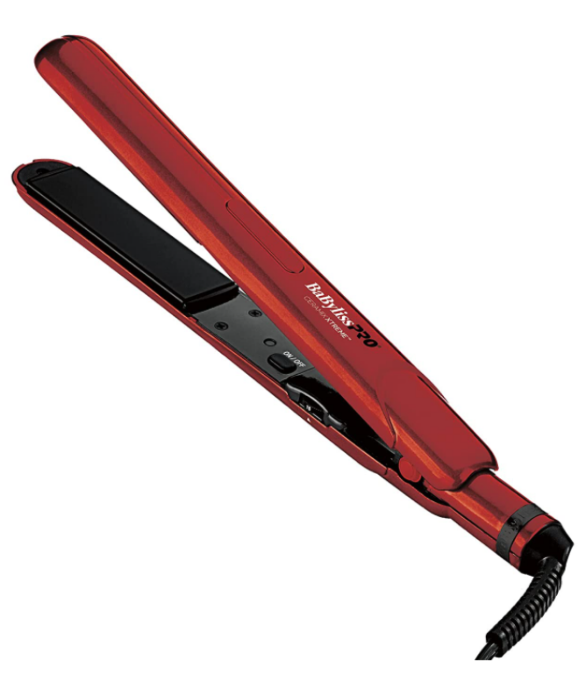 DannyCo BaBylissPRO Ceramix Xtreme Ceramic Flat Iron 1", Red