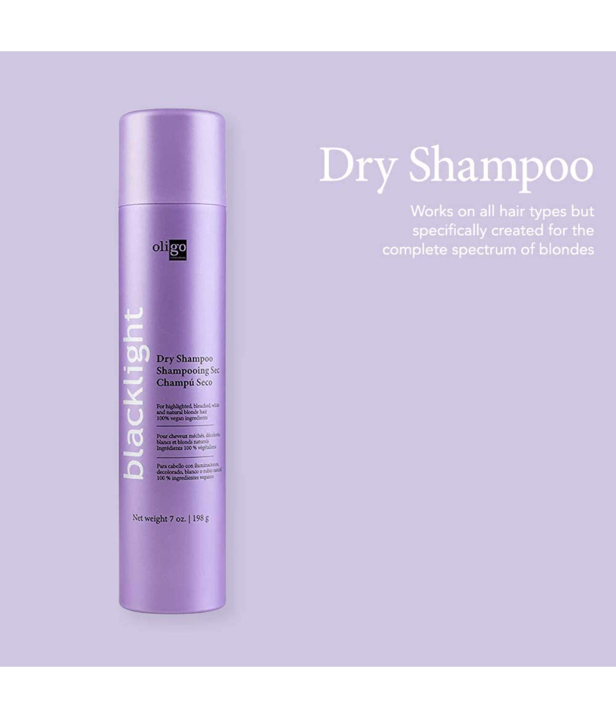 Oligo Blacklight Dry Shampoo for Blondes 198g