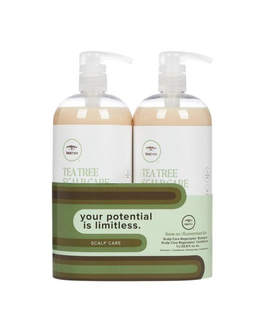 PM Tea Tree Scalp Care Litre Duo JA24