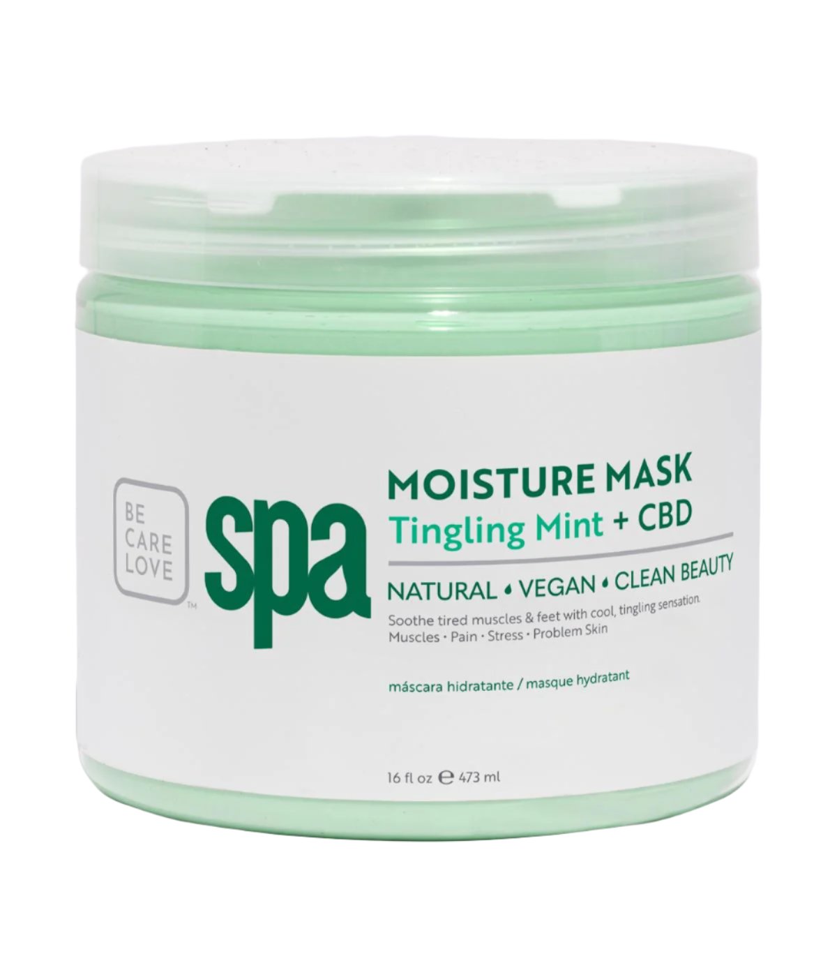 DA BCL Spa Moisture Mask Tingling Mint + CBD (16oz)