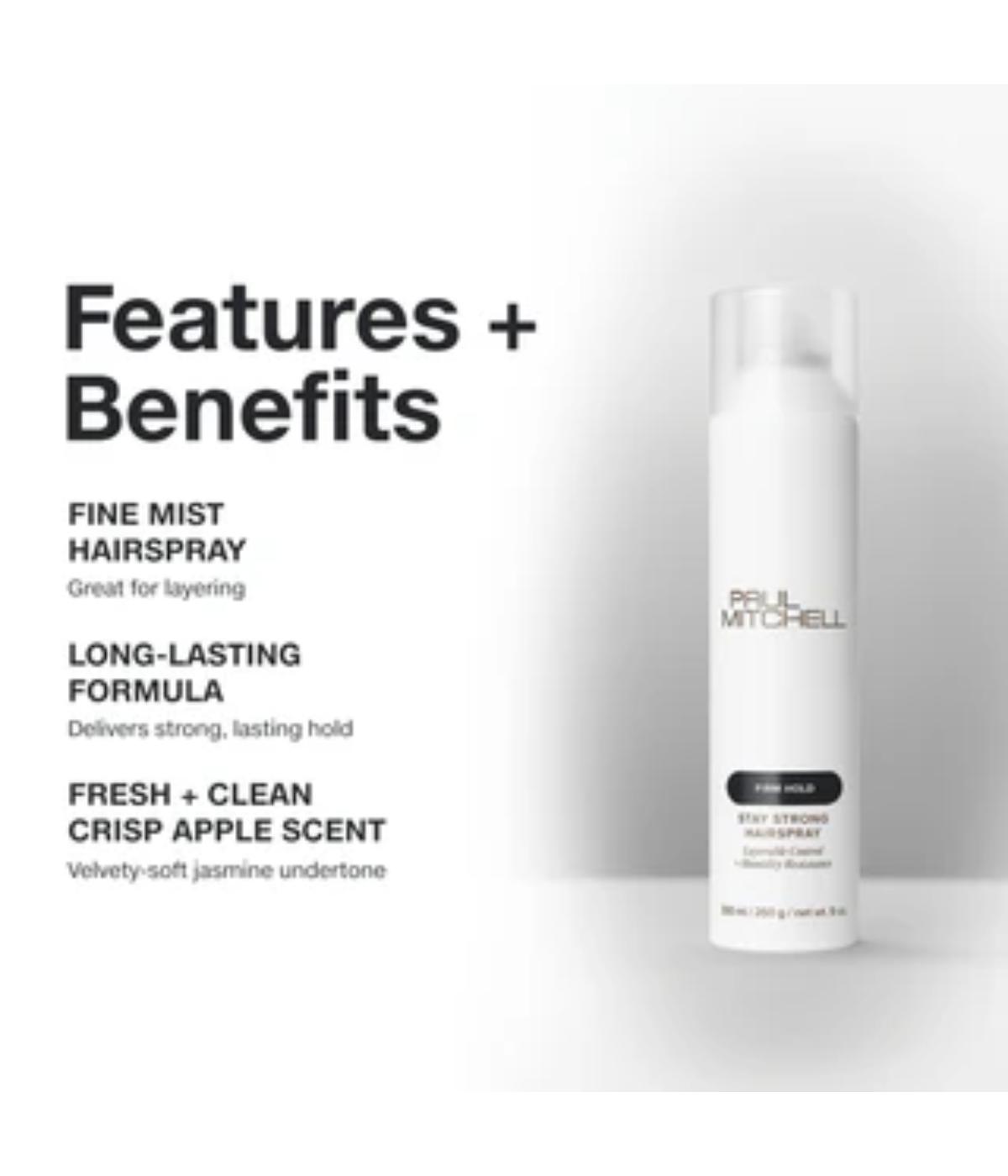 PM Stay Strong Hairspray 300ml (Restaged)