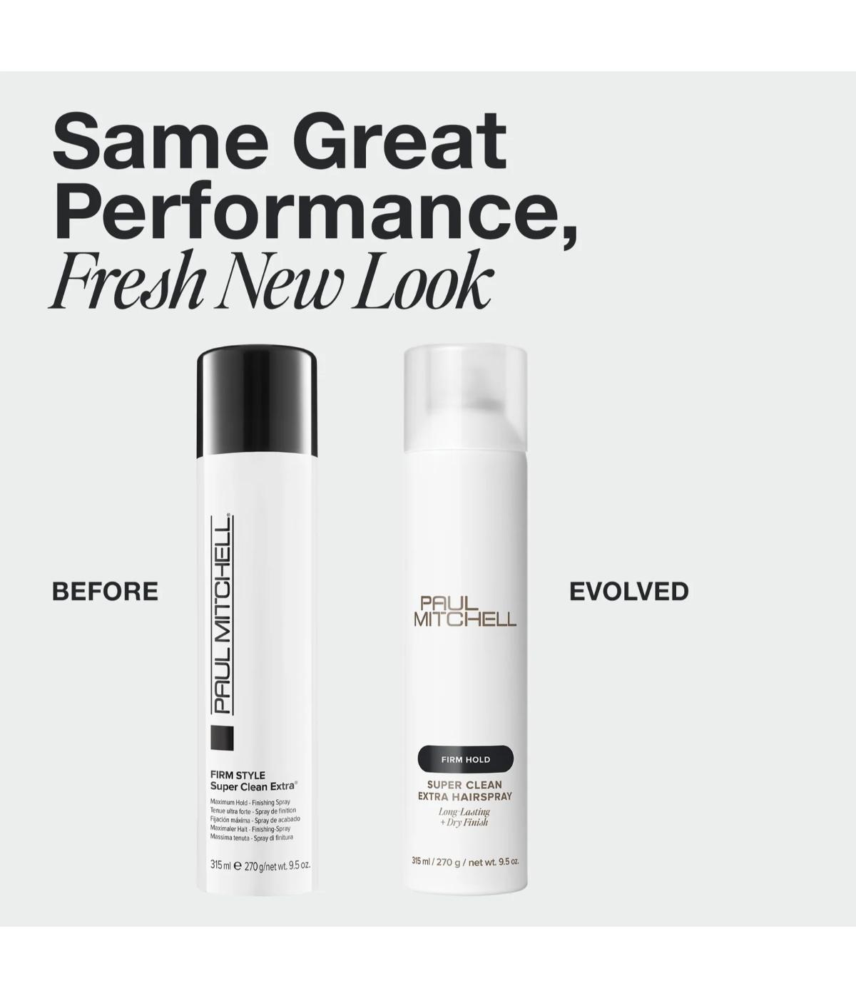 PM Super Clean Extra Hairspray 315ml (Restaged)
