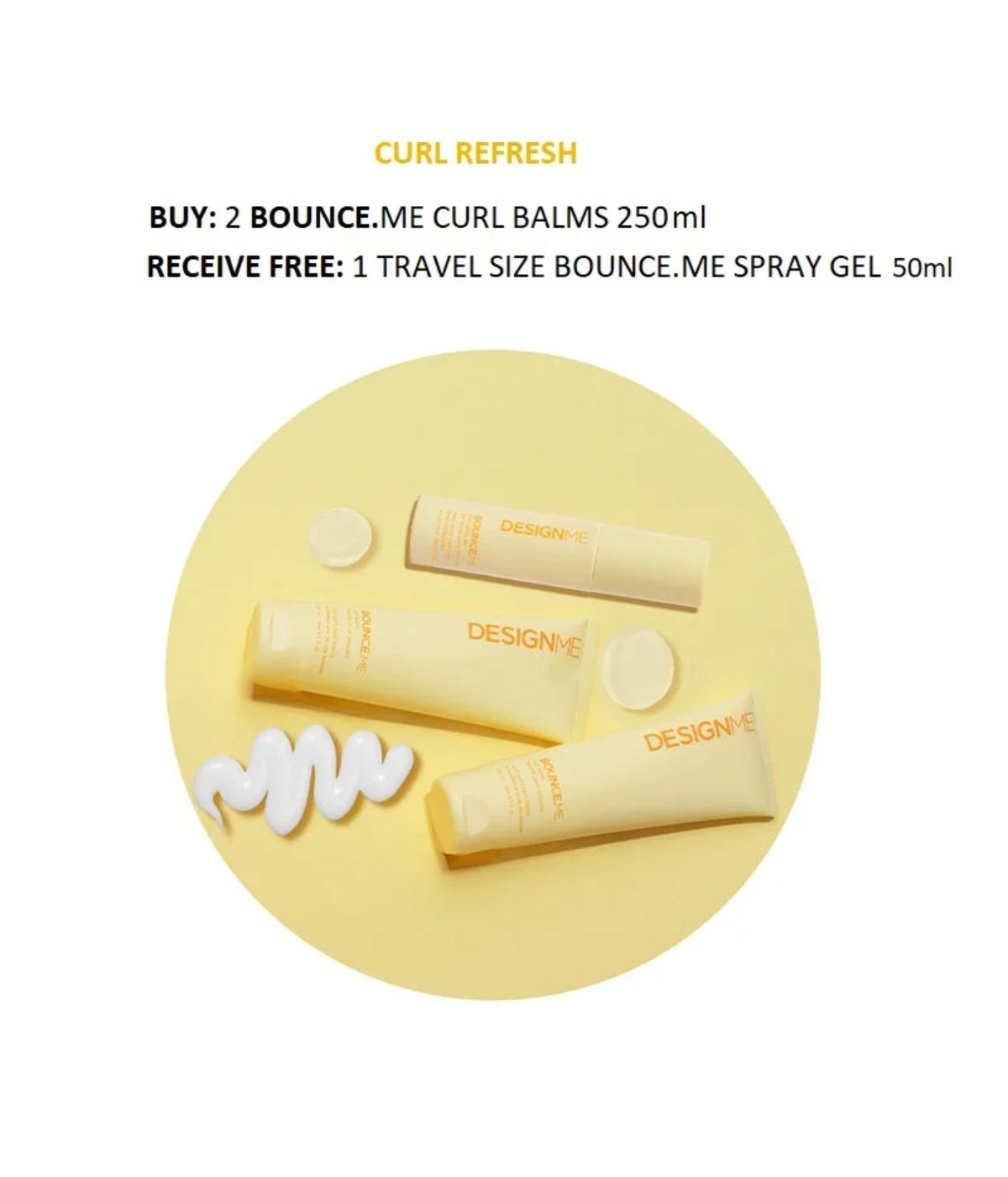 DM Buy 2 Bounce.Me Curl Balm 250ml Get 1 Travel Size Spray Free