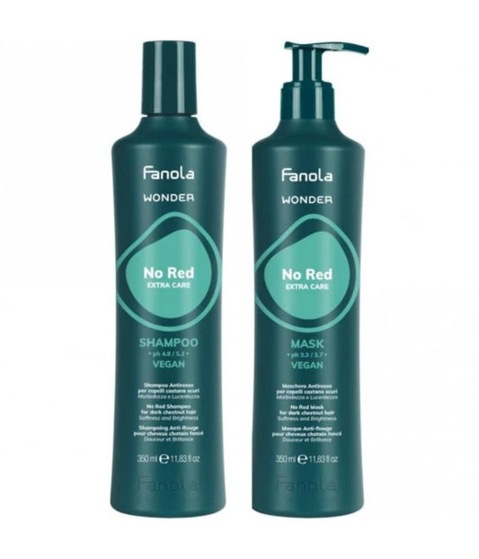 Fanola Wonder No Red Shampoo 350ml + 350ml Mask JF25