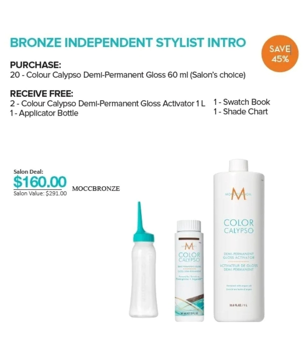 Moroccanoil Color Calypso Bronze Salon Intro 2022 - Save 45%