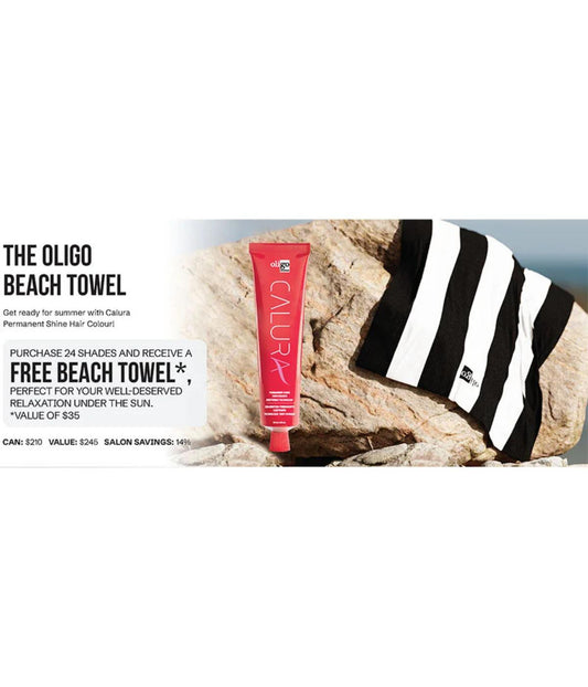 Oligo Calura Purchase 24 Shades and Receive A Free Beach Towel JA24