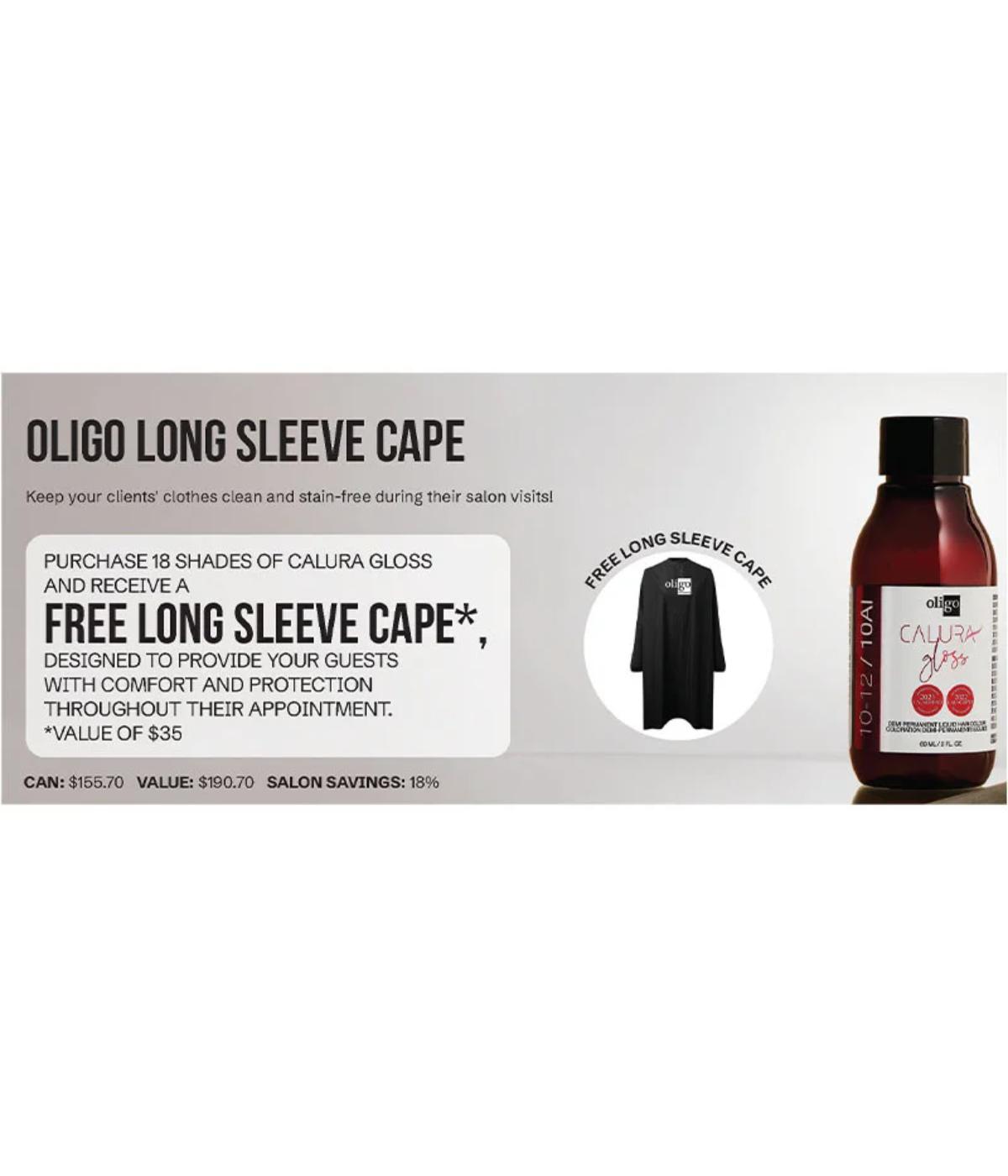 Oligo Calura Gloss Purchase 18 Shades Receive A Free Cape