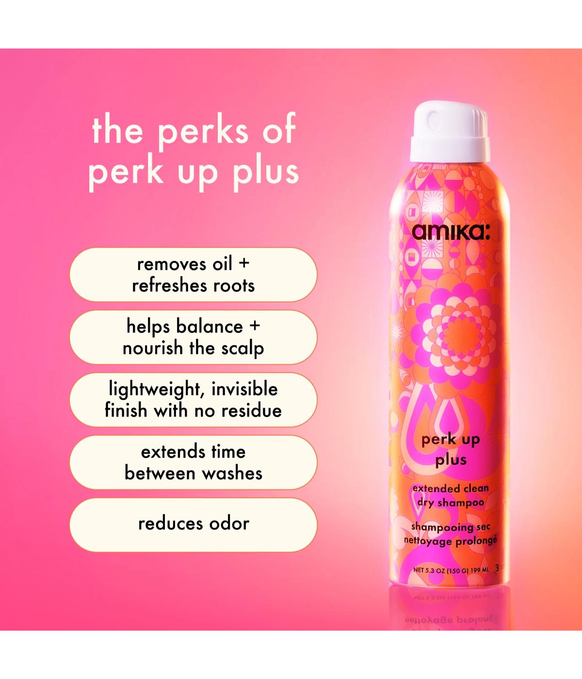 Amika Perk Up Plus Extended Clean Dry Shampoo 358ml