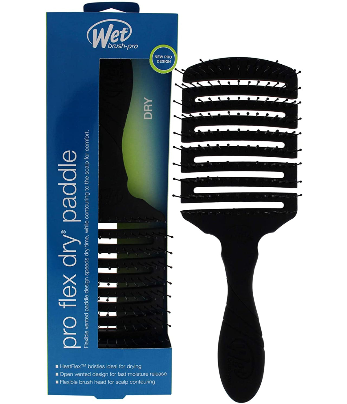 WetBrush Flex Dry Paddle Brush Black