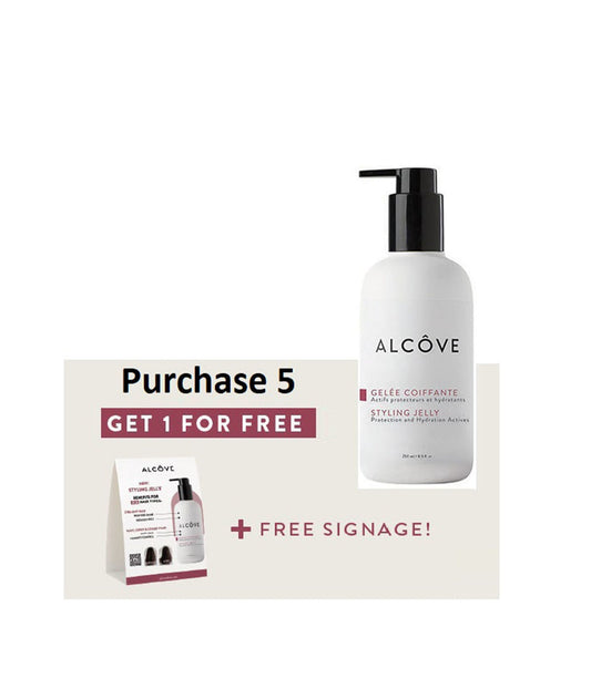 Alcove Buy 5 Styling Jelly 250ml Get 1 Free + Signage