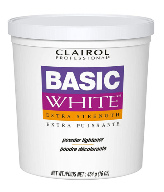 Clairol Basic White Extra-Strength Powder Lightener, 16oz Tub