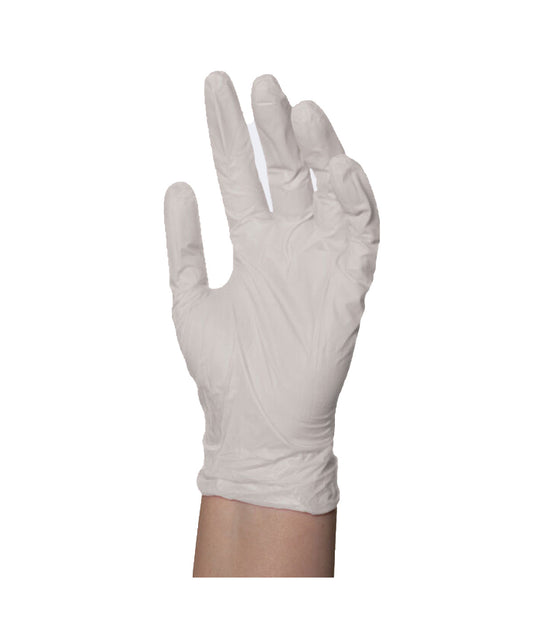 DA BP DISPOSABLE NITRILE GLOVES, XLARGE WHITE