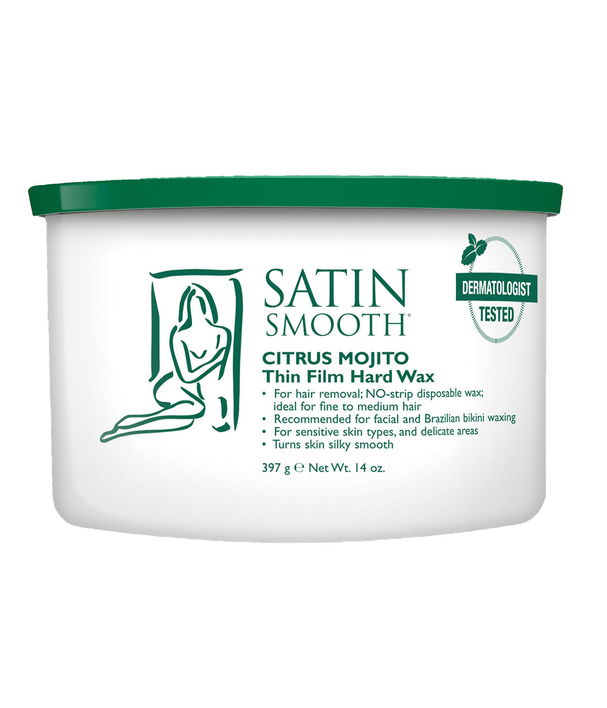 DannyCo Satin Smooth Citrus Mojito Thin Film Hard Wax 14oz (814147)