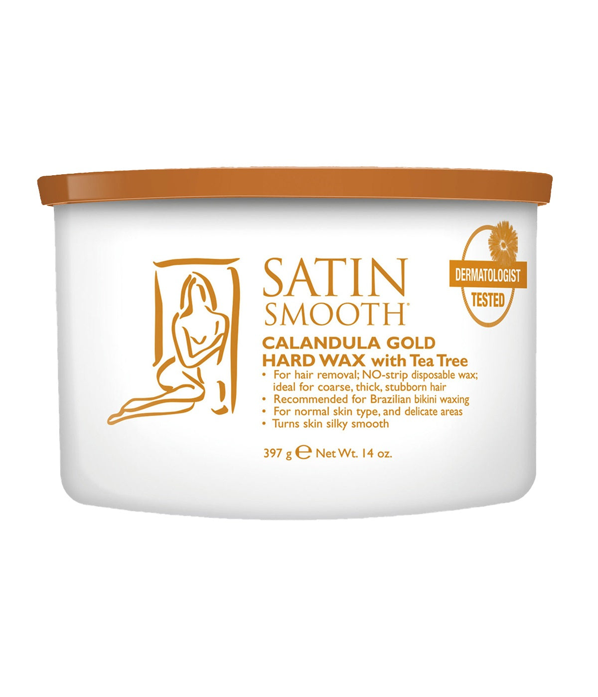 DannyCo Satin Smooth Calendula Gold Hard Wax w/Tea Tree (814136)