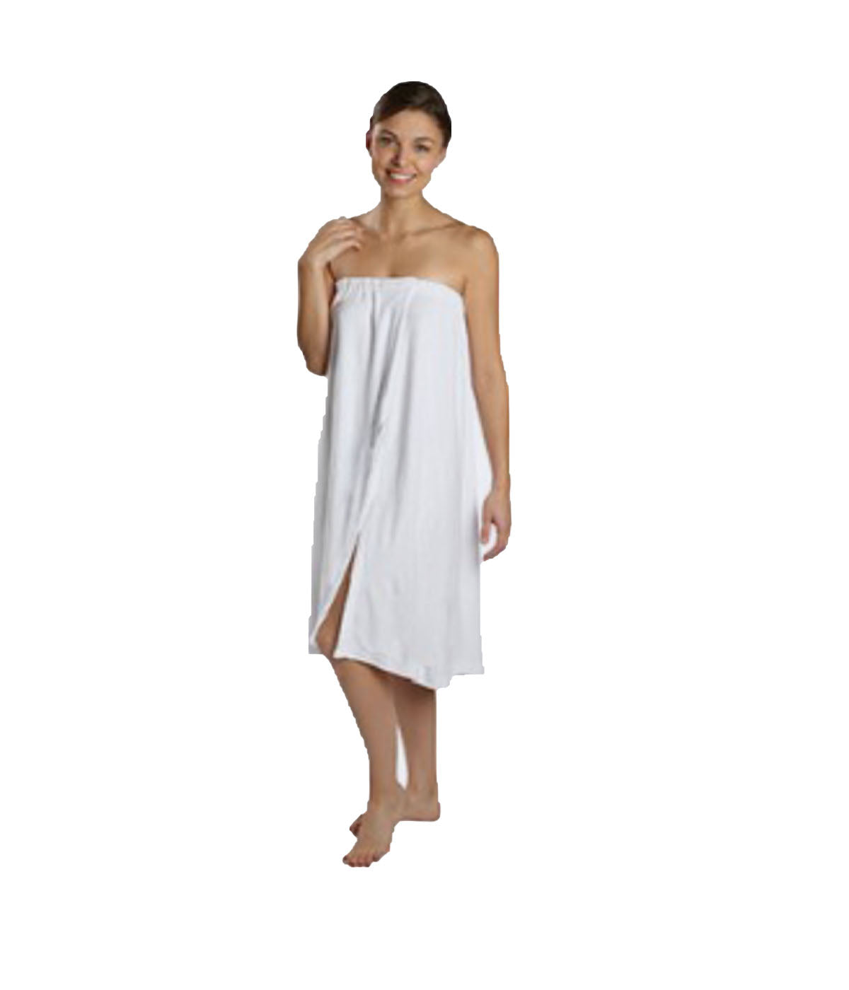 DA Terry Cloth Spa Wrap Around White