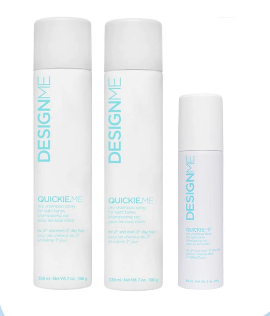 DM 330ml QUICKIE.ME Dry Shampoo Light Tones + Travel Size