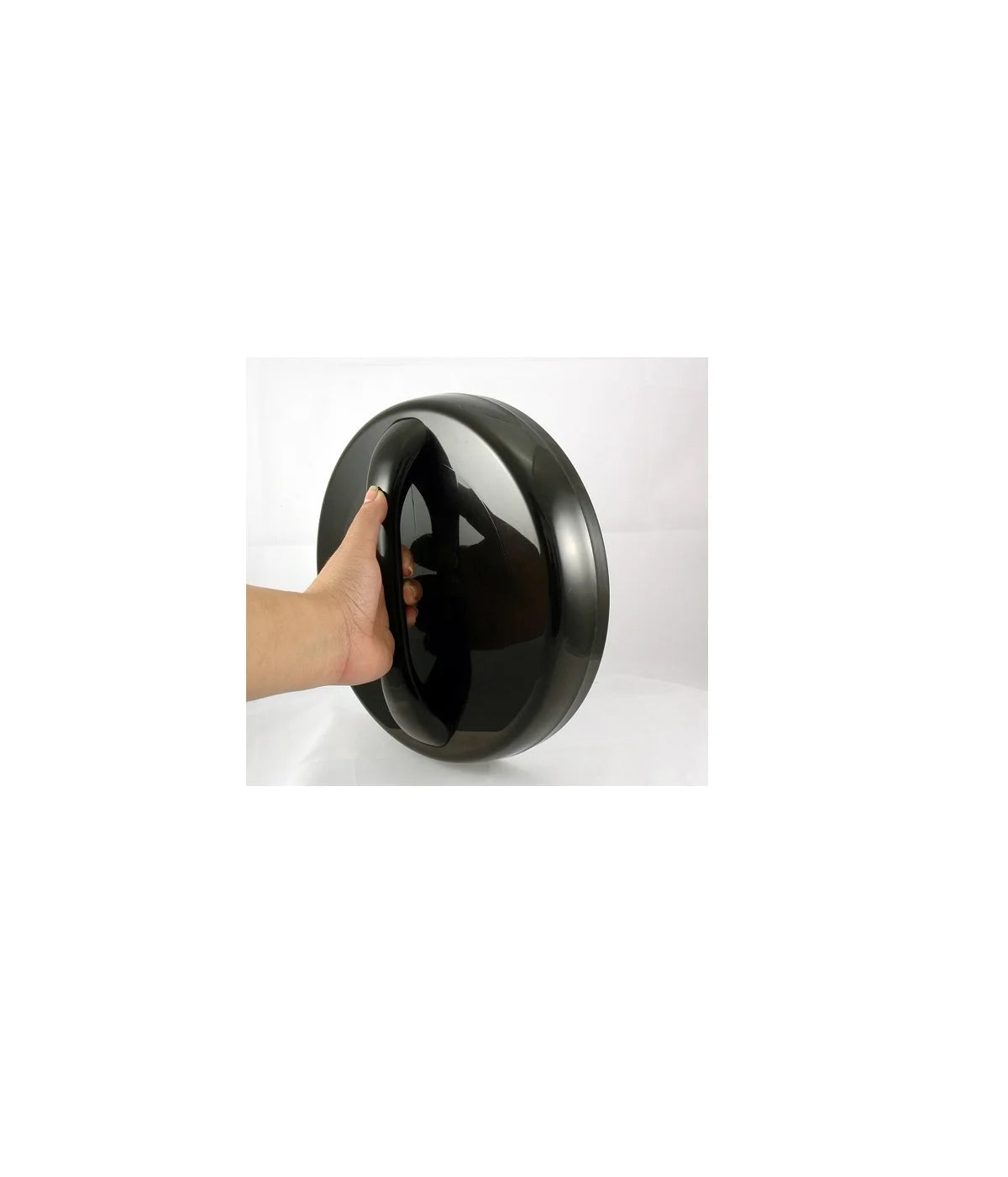 FLAIR ROUND MIRROR BLACK