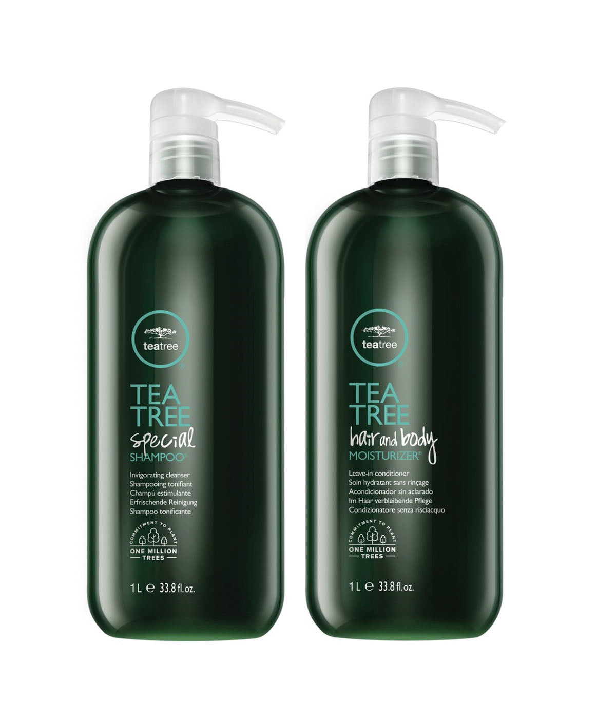 PM Tea Tree Hair and Body 1L Duo (Shampoo Hair and Body) O/S JF24