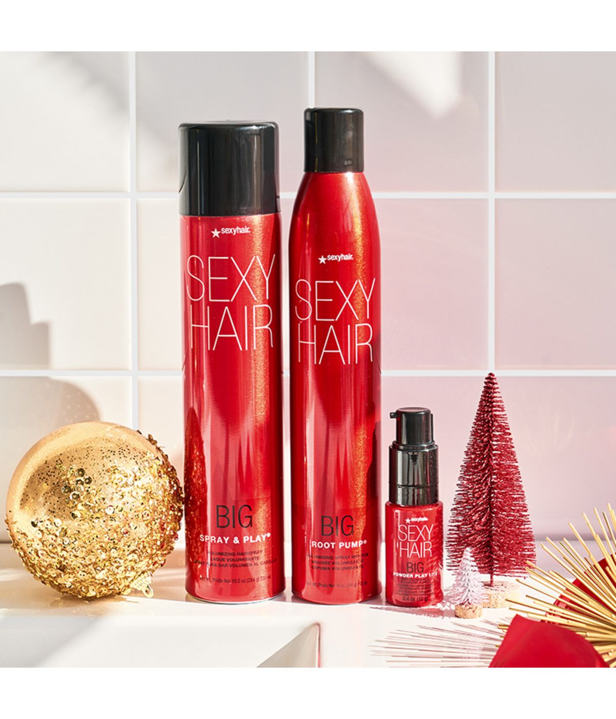 SEXYHAIR Big Glam Holiday Trio Lite